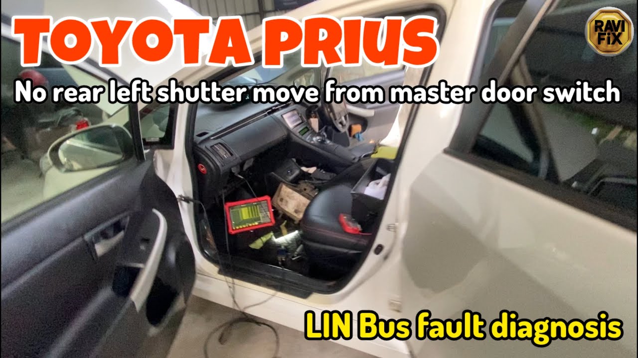 Toyota Prius Rear Left window is not working form master switch at the driver’s door. Fault B2324