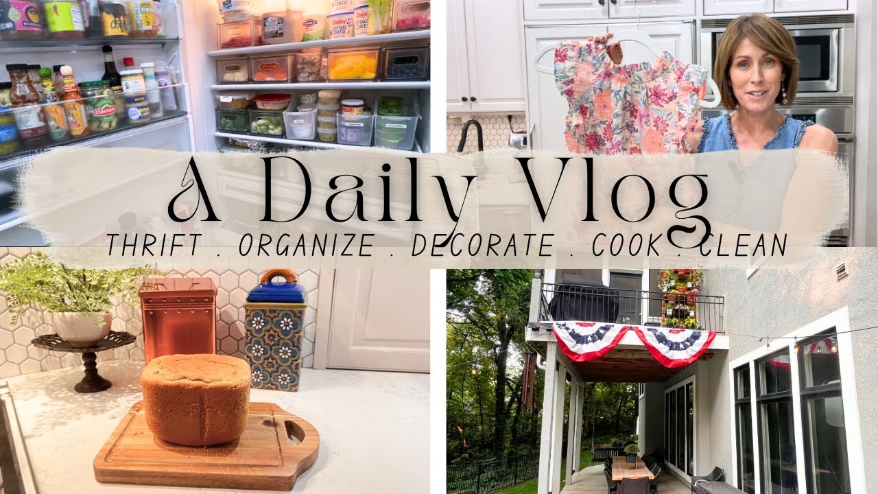 Easiest Bread Machine Recipe | 4th of July Decor | Clothing Thrift Haul | Ralph Lauren Bedroom DIY