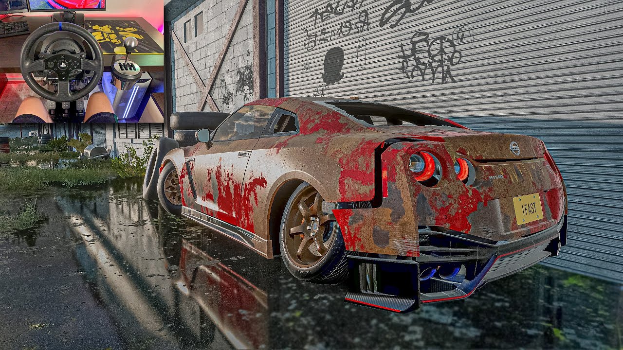Rebuilding NISSAN GTR R35 NISMO - NFS Heat - Steering Wheel Gameplay