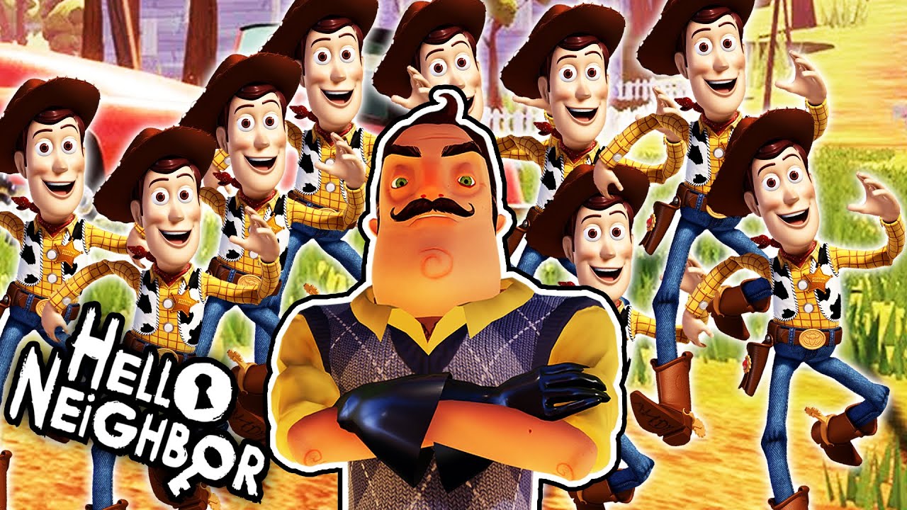 CLONING MY TOY STORY WOODY NEIGHBOR | Hello Neighbor Mod