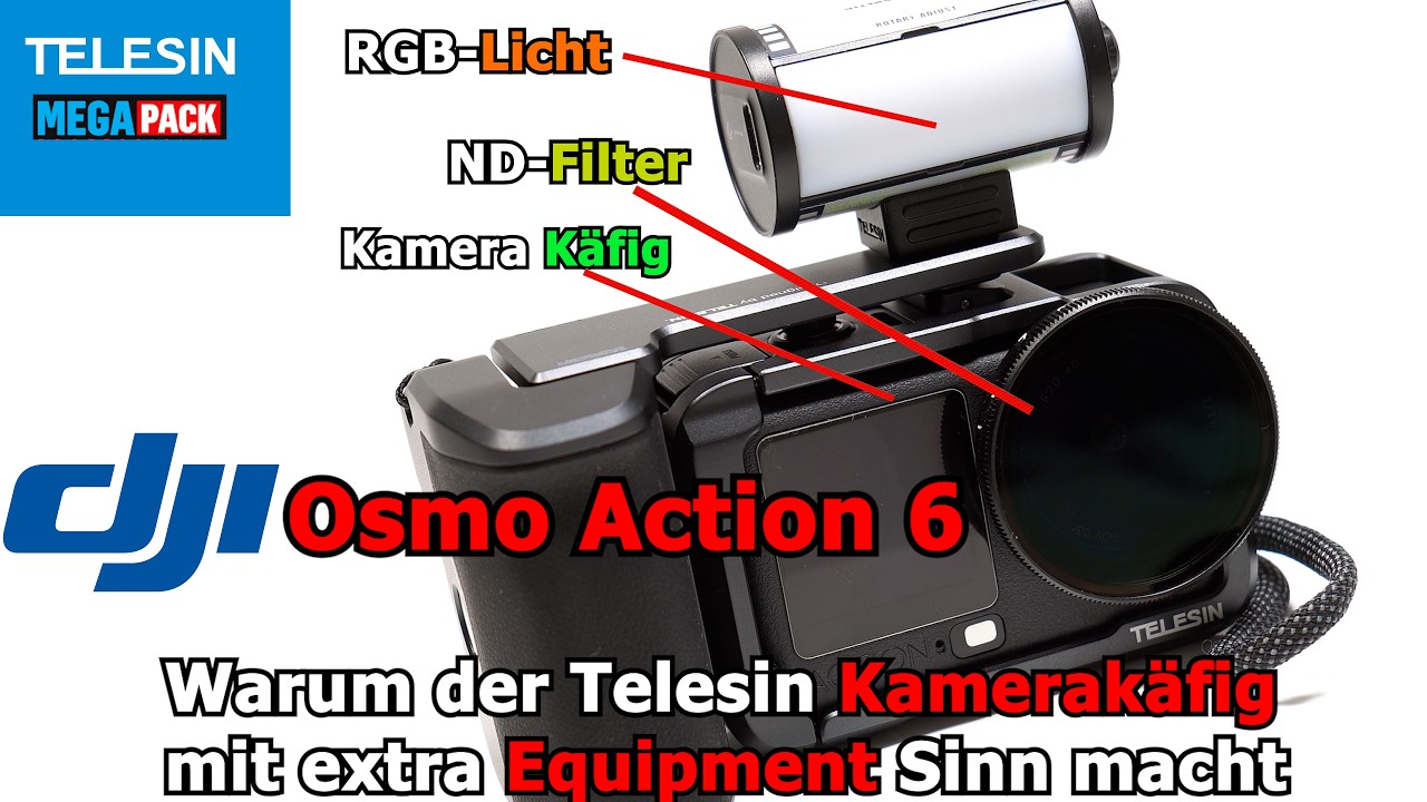 DJI Osmo Action 6 Kamerakäfig von Telesin | Wie gut ist Telesin-Equipment wirklich?