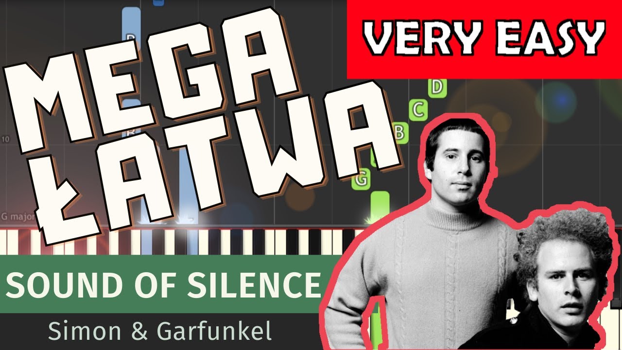 🎹 Sound of Silence (Simon & Garfunkel) - Piano Tutorial (MEGA ŁATWA wersja) 🎵 NUTY W OPISIE 🎼