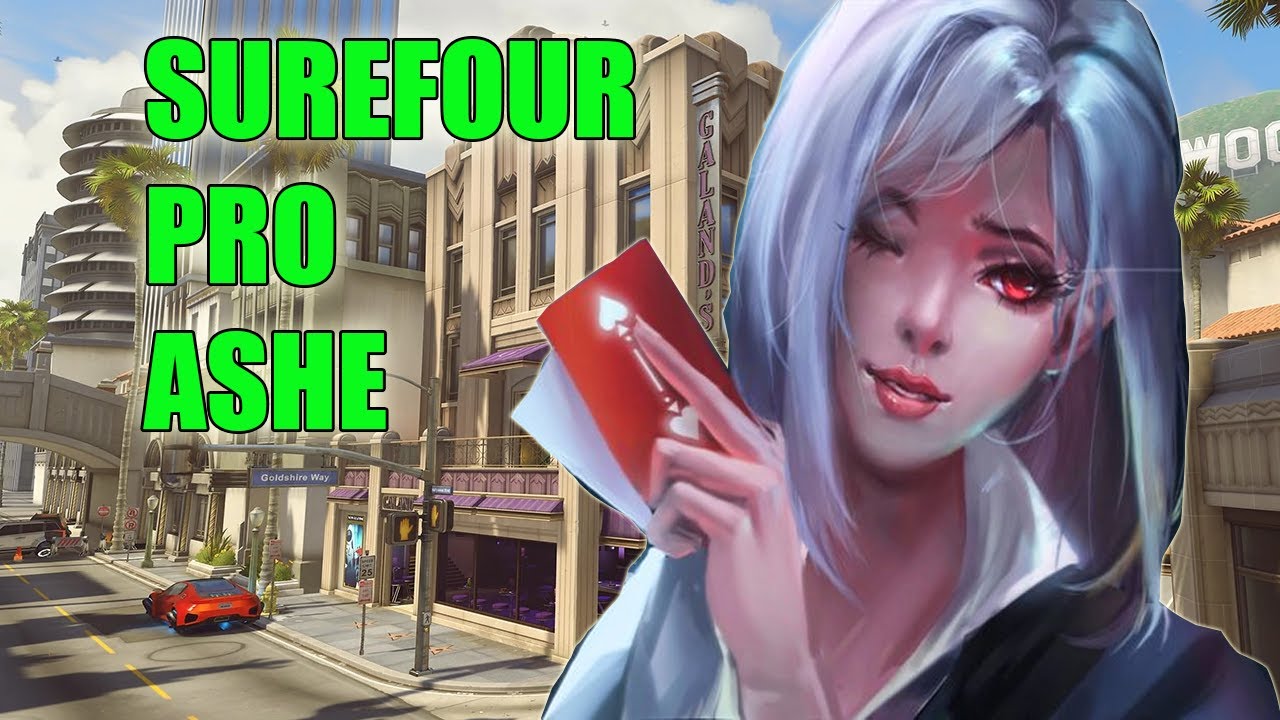 SUREFOUR PRO ASHE GAMEPLAY - GRAND MASTER OVERWATCH SEASON 22