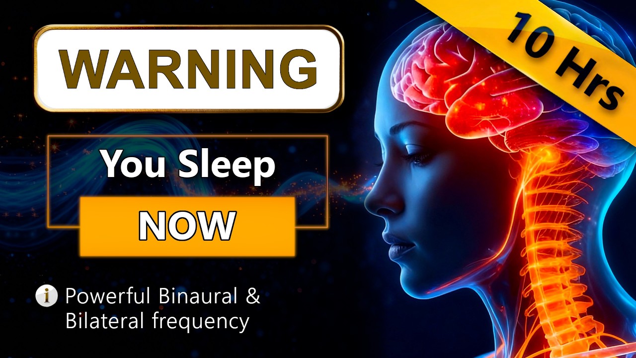 Shuts Down Anxiety & Stress = DEEP Relaxing Sleep (1Hz EMDR Bilateral & Binaural Waves)