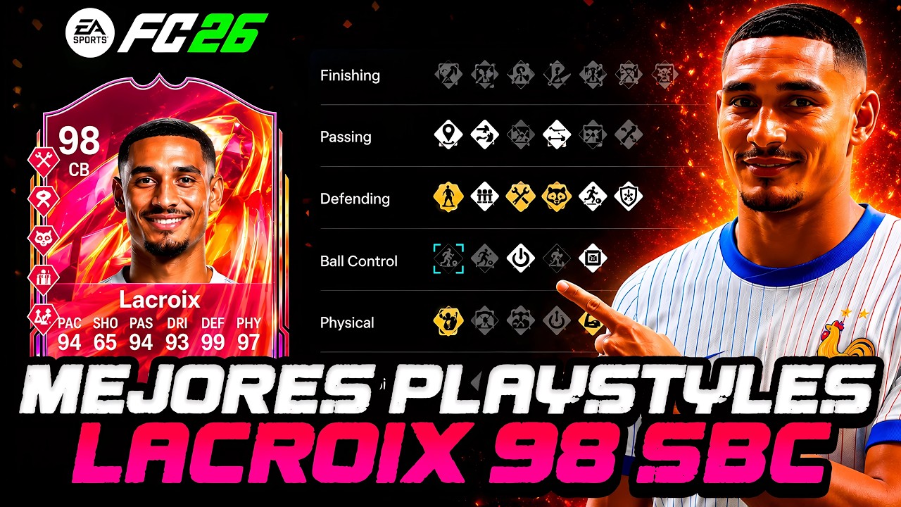Mejores PLAYSTYLES LACROIX 98 SBC EA FC 26 Ultimate Team