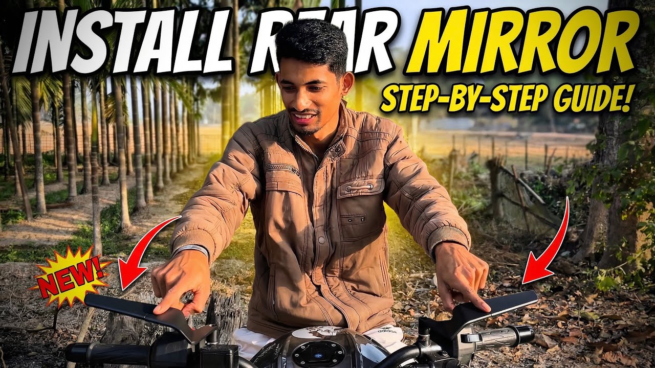How to Install a Stealth Mirror on a Pulsar NS400Z | Step-by-Step Guide || any Bike me install koro 
