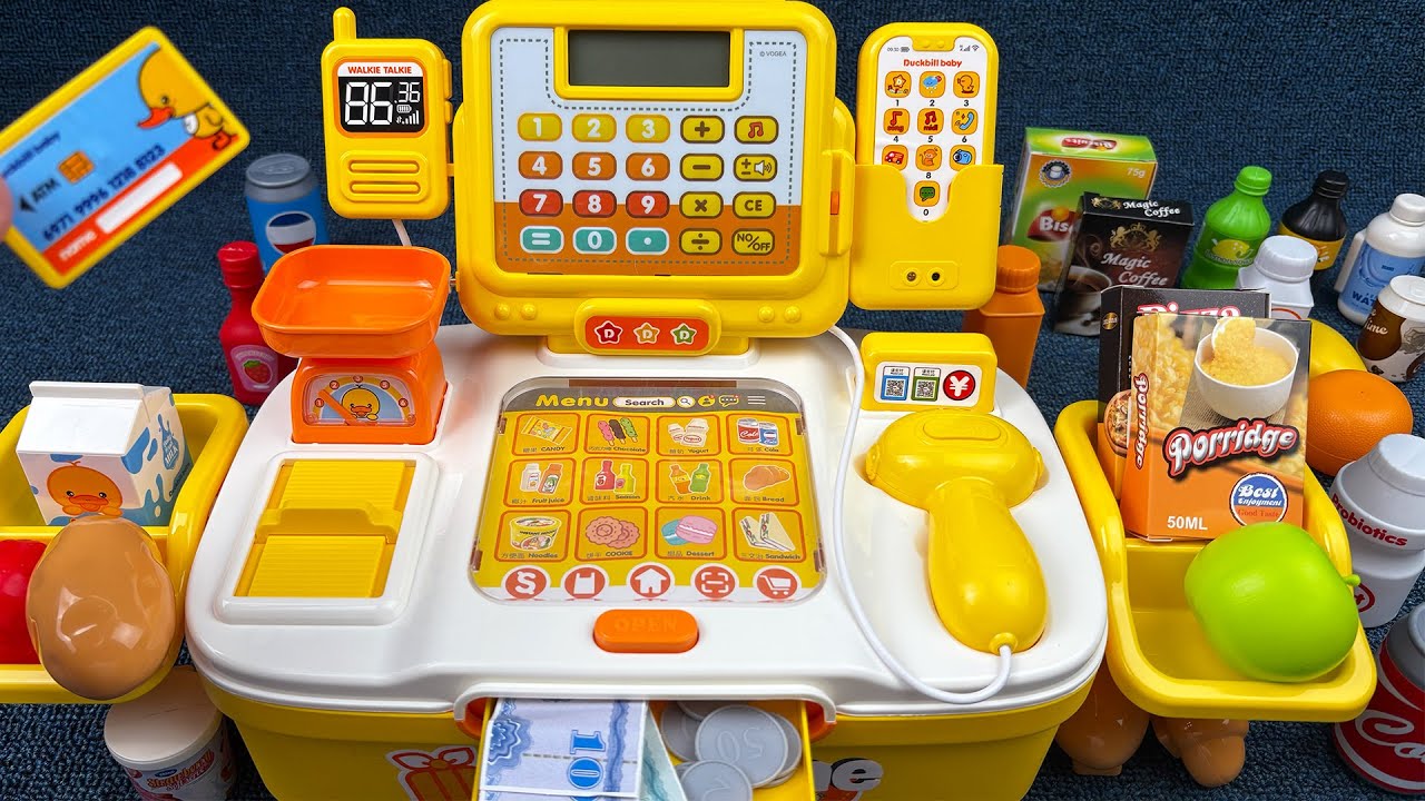 【Toy ASMR】9 Minutes Satisfying with Unboxing Automatic Cash Register PlaySet | Review Toys