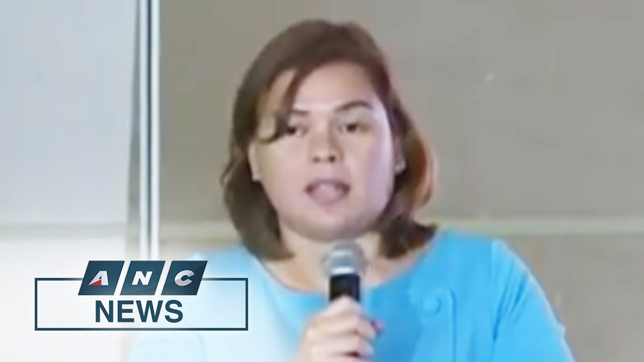 Duterte again says Davao City Mayor Sara Duterte will not run for president in 2022 | ANC