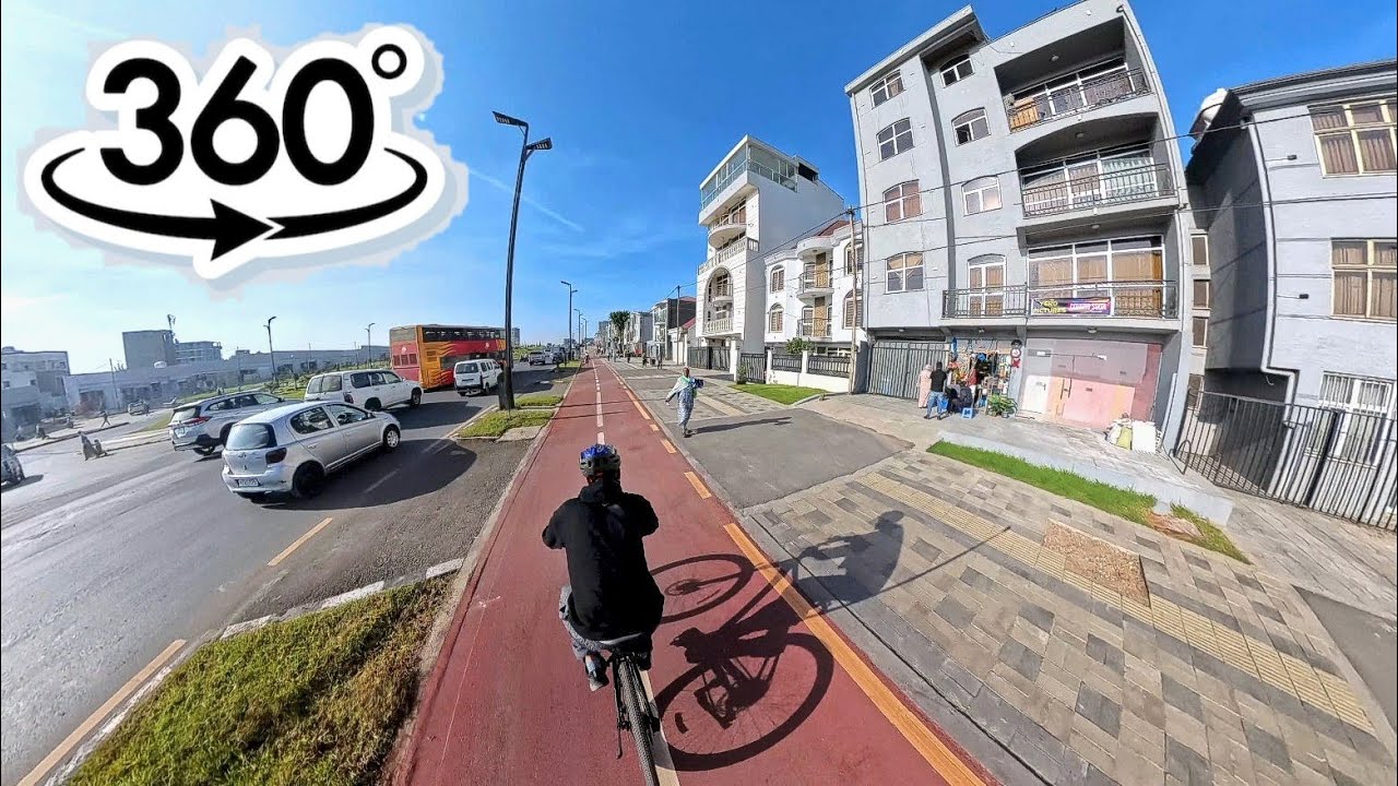 360° video with bike tour in Addis