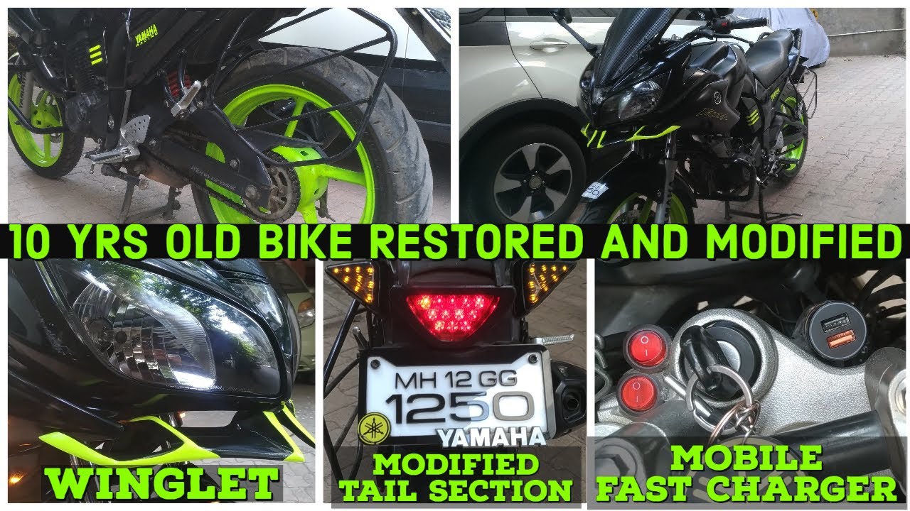 YZF- Fazer Full Restoration and Modification process | 2010 Model | Process Explained in Hindi | DIY