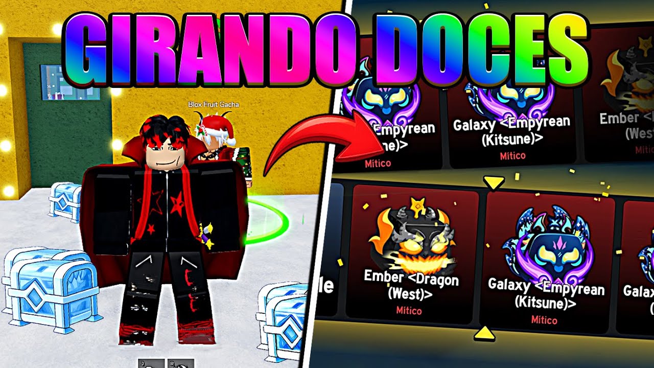 PASSEI 48 HORAS GIRANDO DOCES EM BUSCA DAS NOVAS SKINS DA KITSUNE E DRAGON - BLOX FRUITS
