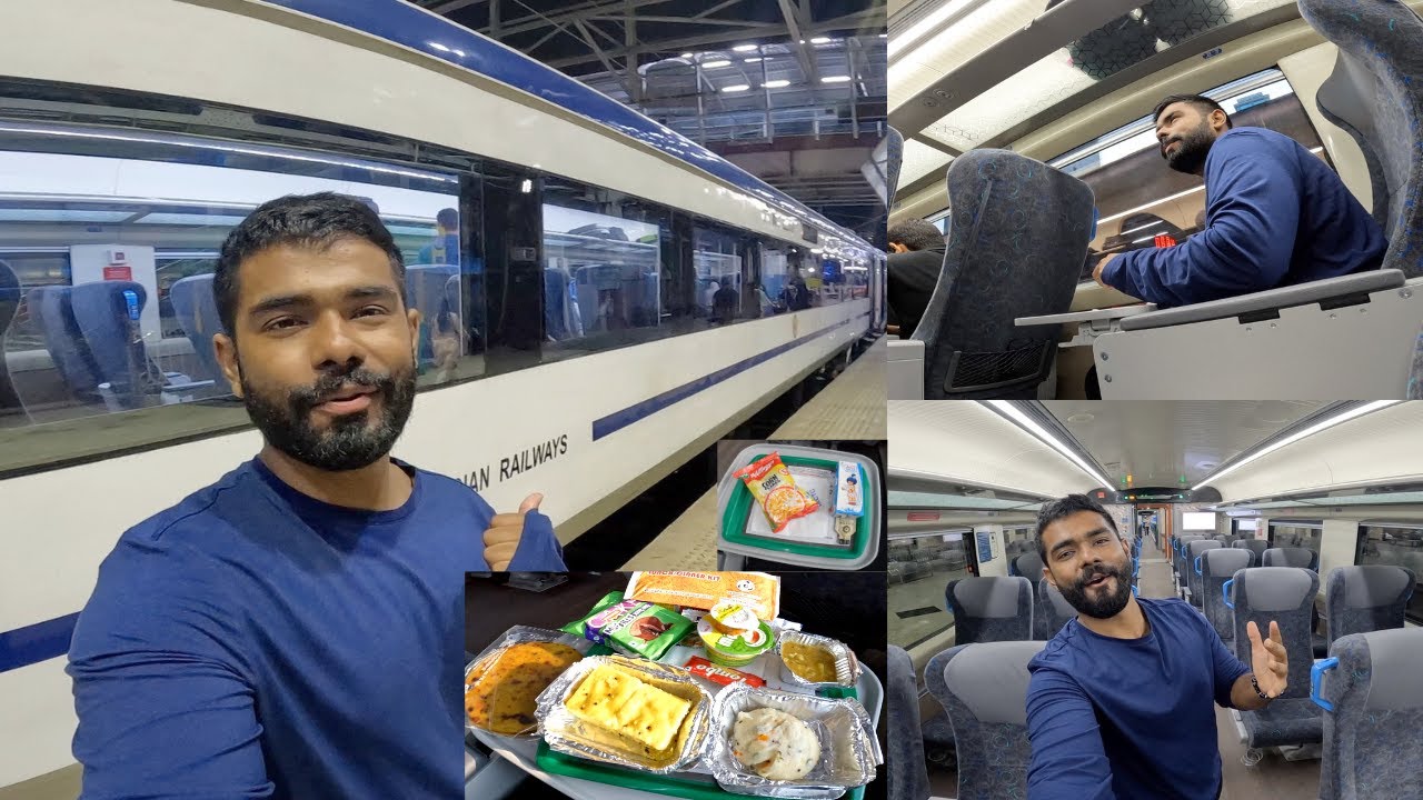 VANDE BHARAT Executive Class journey with Unlimited Food || *Luxury Train Ride*