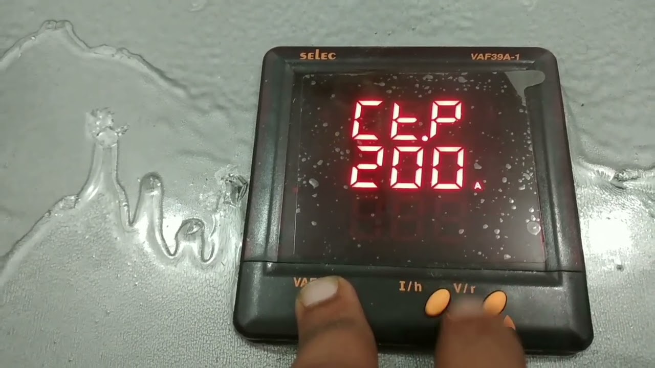Selec Digital multimeter connection and configuration process.