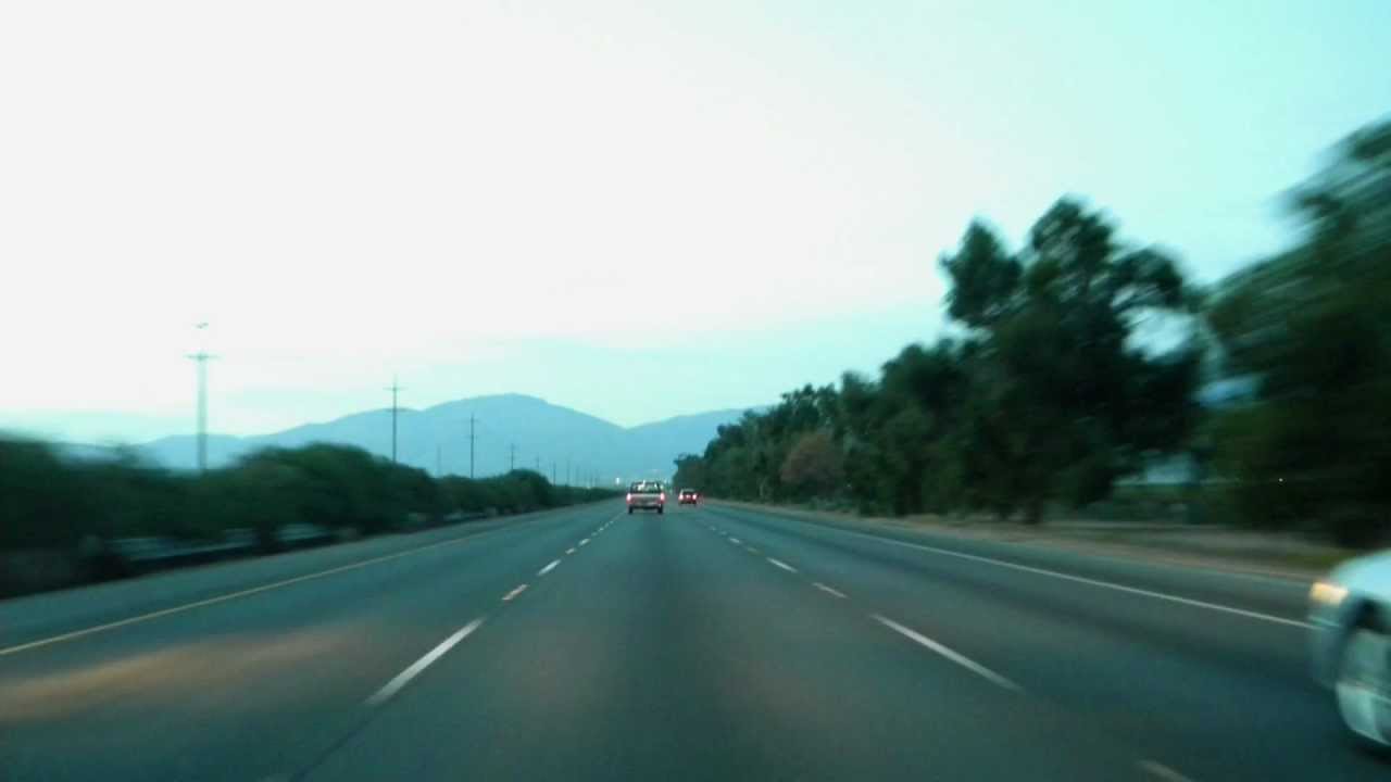 Time Lapse Journey to Disneyland Southbound Interstate 5 through Los Angeles from Bakersfield