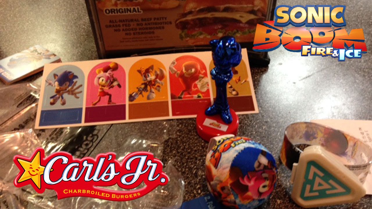 Sonic Boom Carl's Jr. Toys unboxing