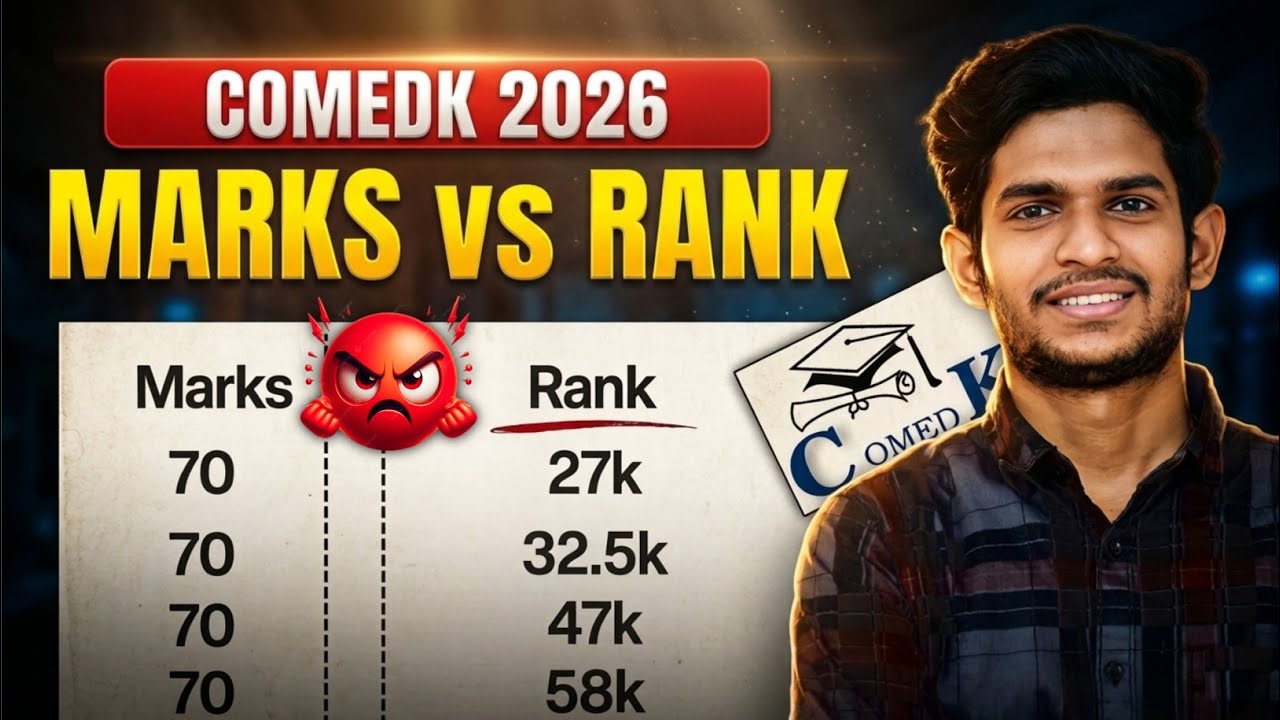 COMEDK 2026 Marks vs Rank | Reality of Results Scam 2025 REAL Data Shocking Truth 🤬