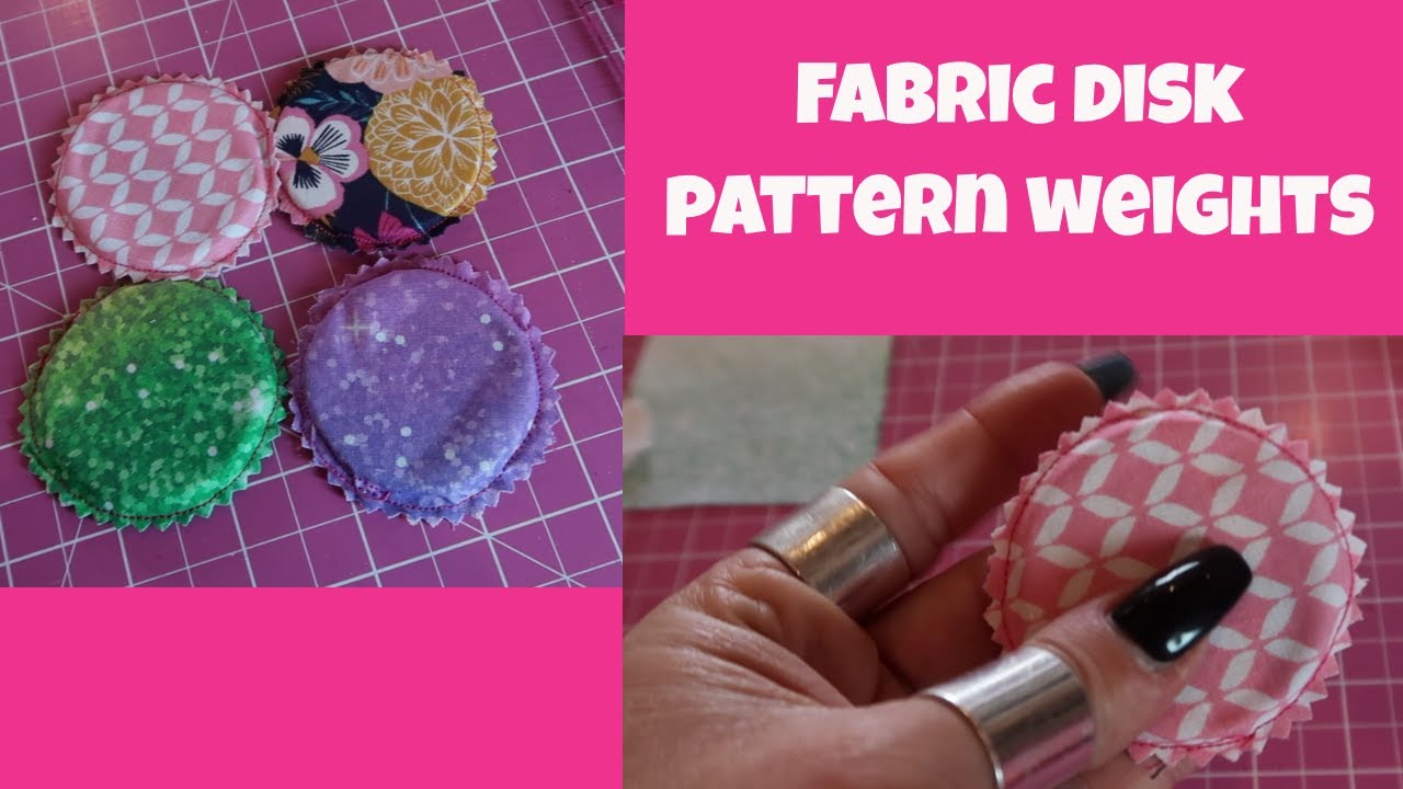 A free scrap fabric project | How to make pattern weight disks | SEWING TUTORIAL