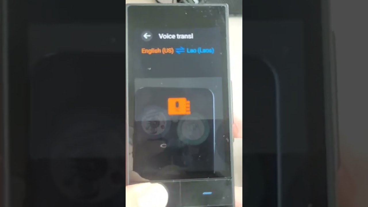 English to Laos voice translation with TTS broadcasting