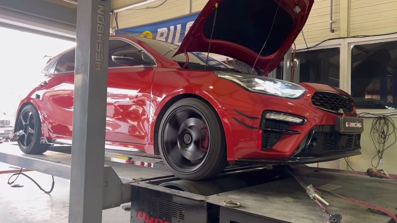 K3 GT 1.6TGDI 배기튜닝후 고급유 맵핑 팝앤뱅 (팝콘맵) 다이노측정까지!