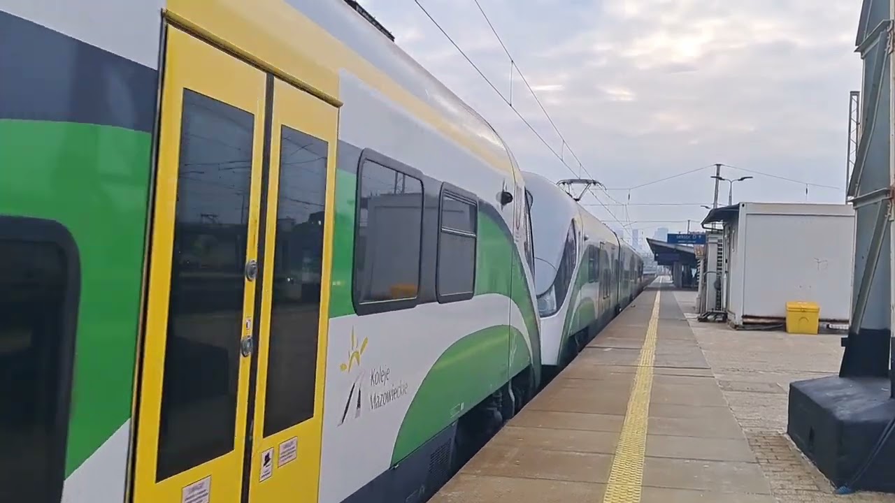 Відправлення електропоїзда EN76-020+014 зі ст. Warszawa Wschodnia
