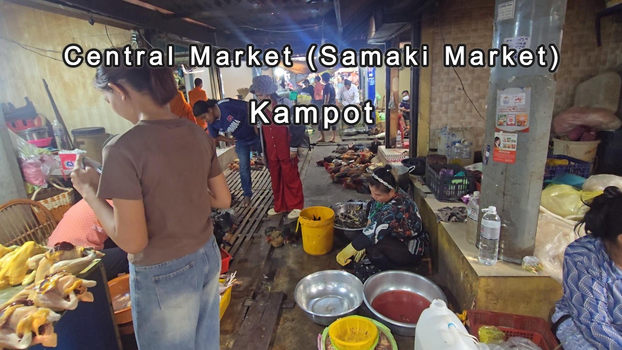 Visit at Samaki Market Central Market - Kampot