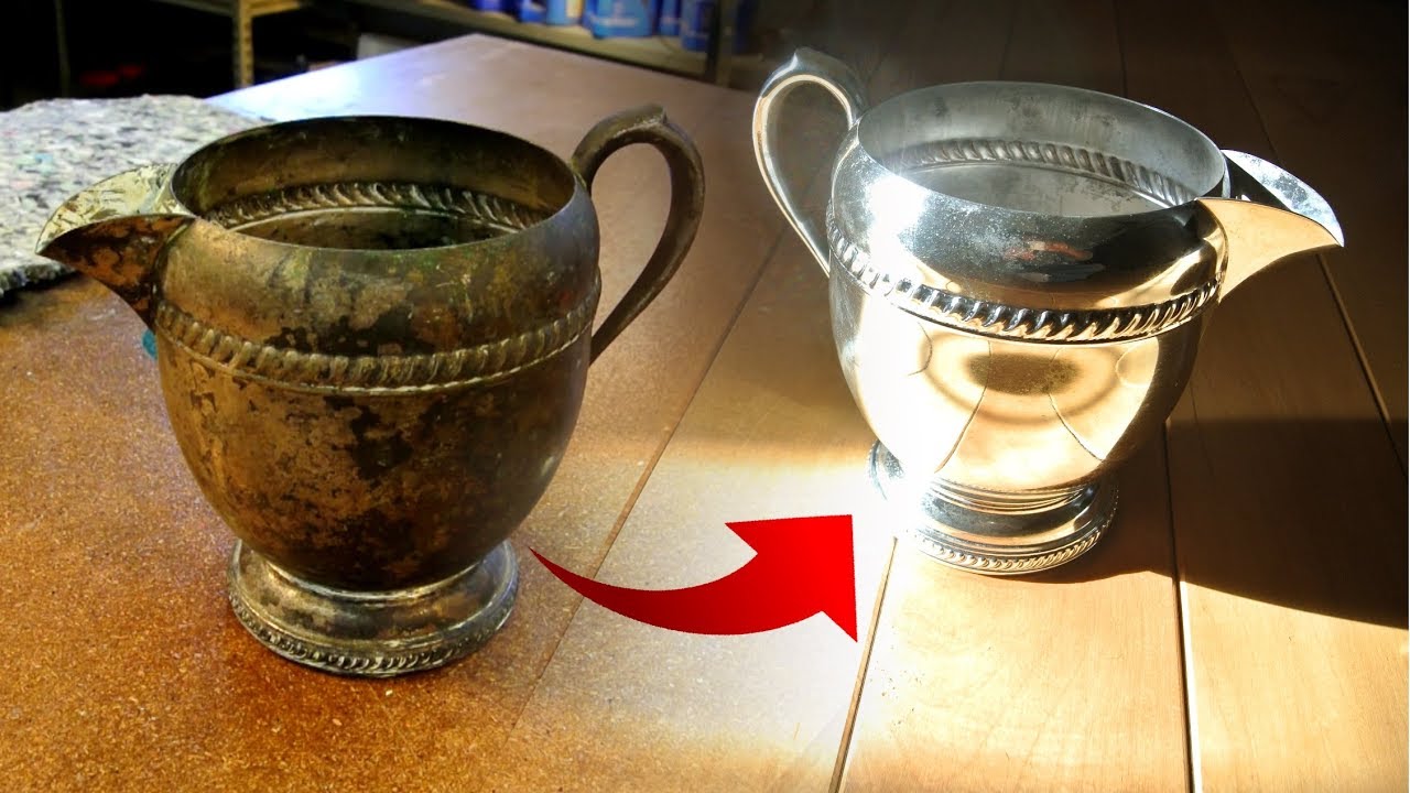 $1 silver pot restore. Lots of polishing.
