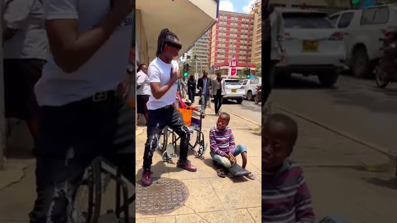 Trevor Silaz surprised this child with a wheelchair