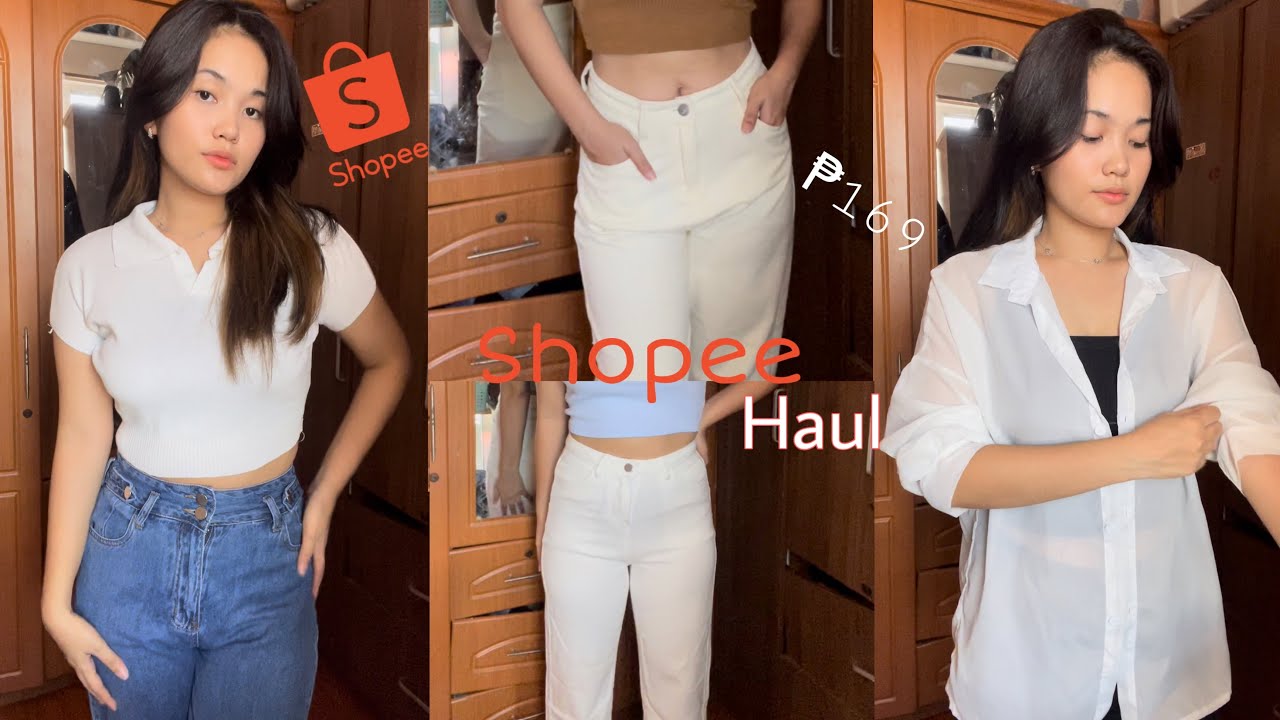 Shopee Try on haul (crop top, polo & pants) | Lianna Del