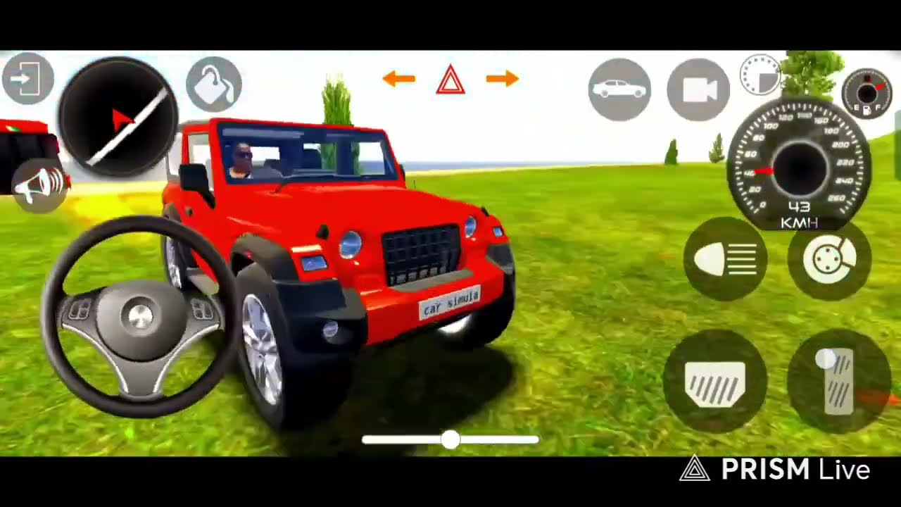 mahindra thar black and gadi wali game videos 😈 car simulator stunt and offroading 😈