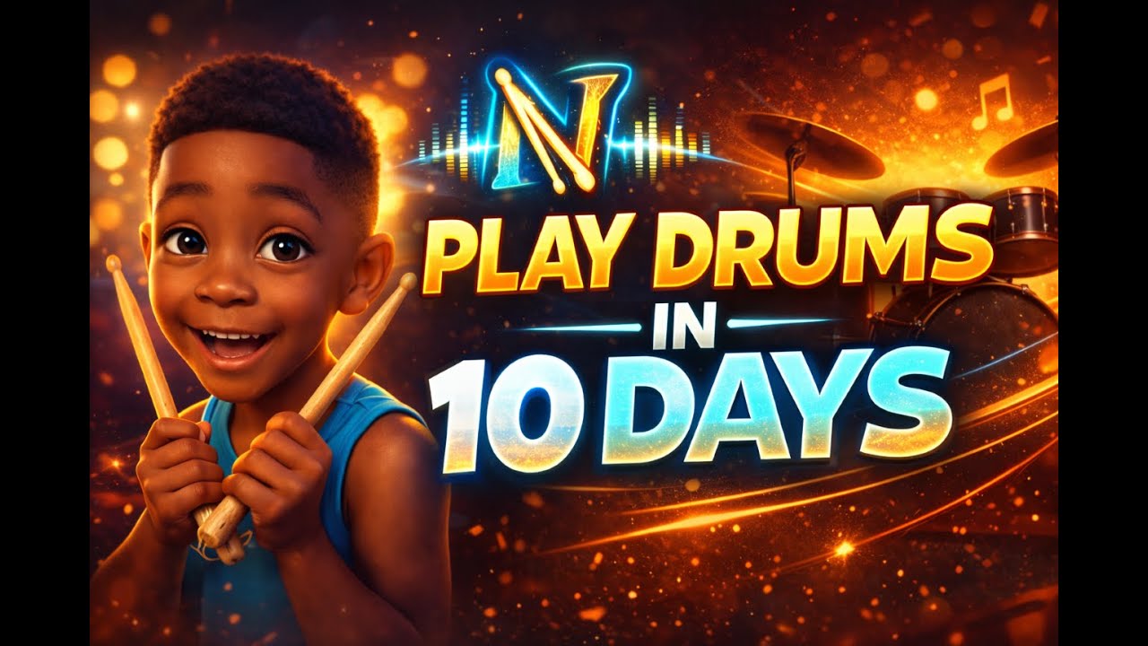 DAY 5 of 10 Day Drum Challenge - Beginner drum lessons