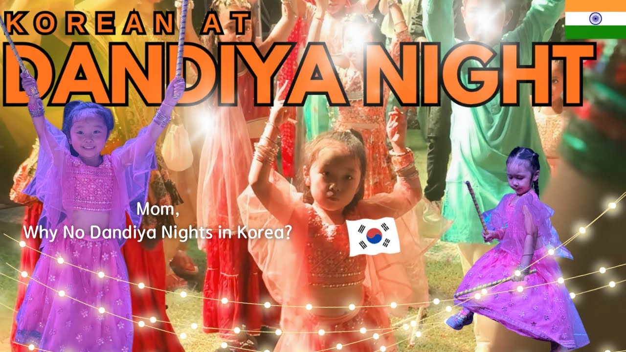 Korean at Dandiya Night 🇮🇳 — Mom, I’m Not Going Back to Korea! 😂😂