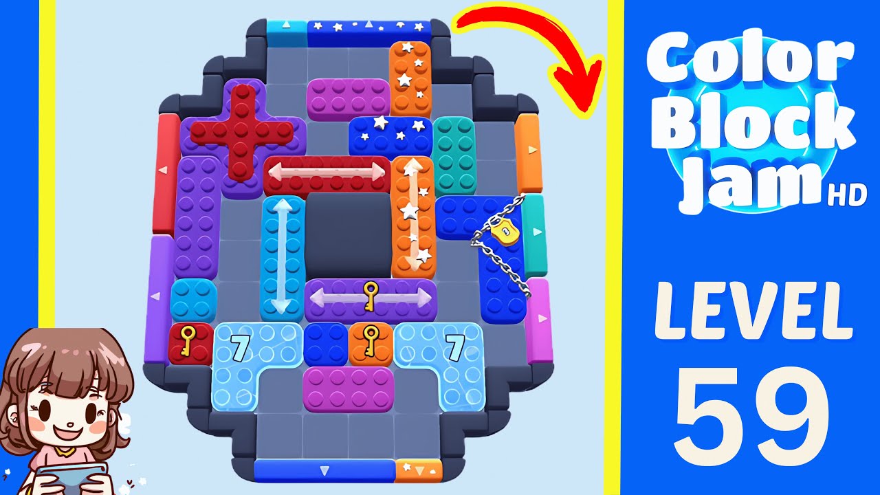 Color Block Jam Level 59 Solution Walkthrough