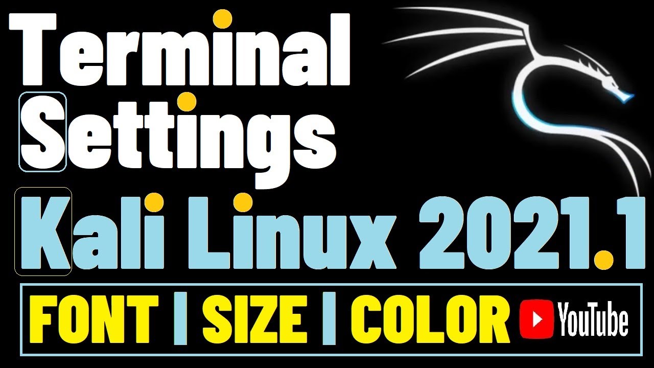 Как изменить размер шрифта в терминале Kali Linux 2021.1 | Настройки терминала Размер шрифта терм...