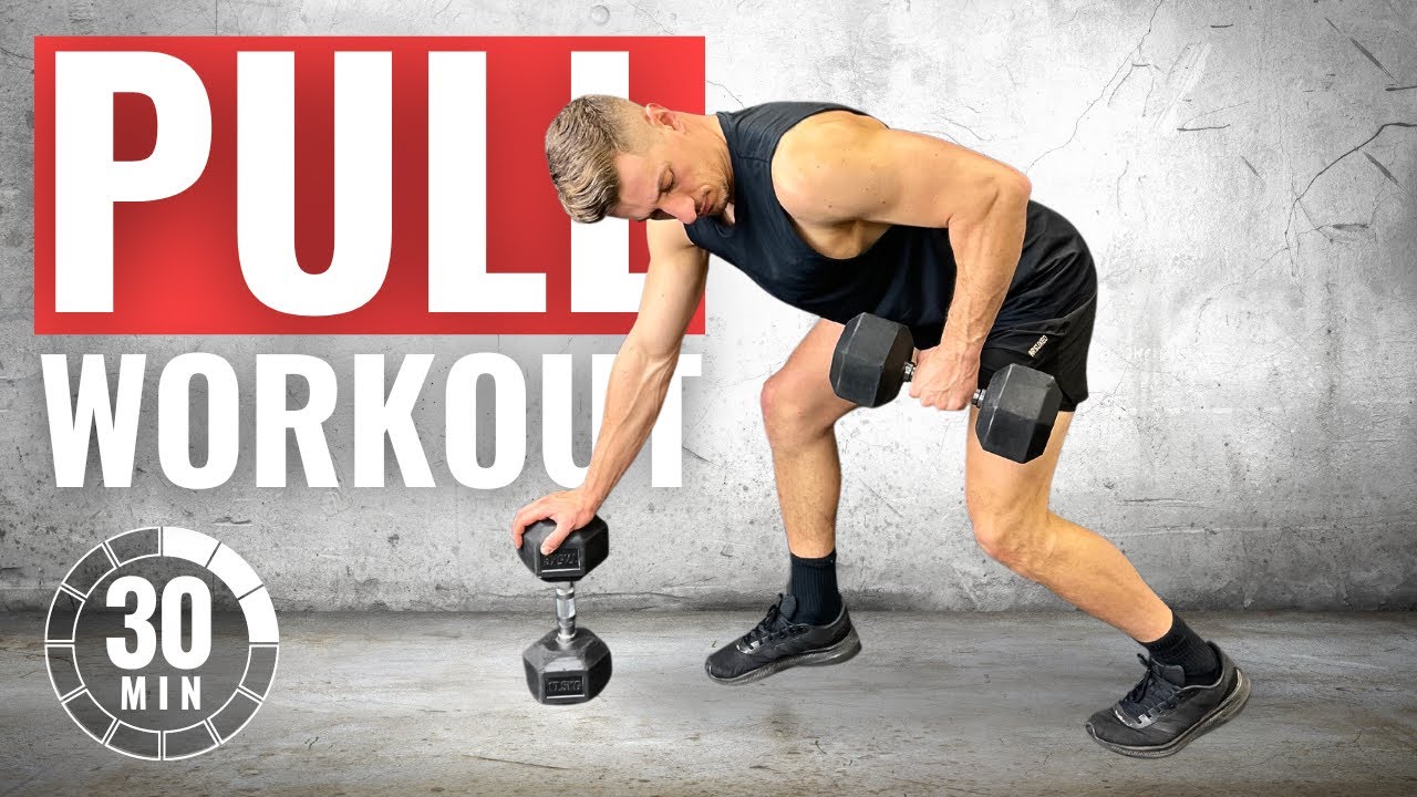 30 MIN DUMBBELL PULL WORKOUT | Push Pull Legs Split