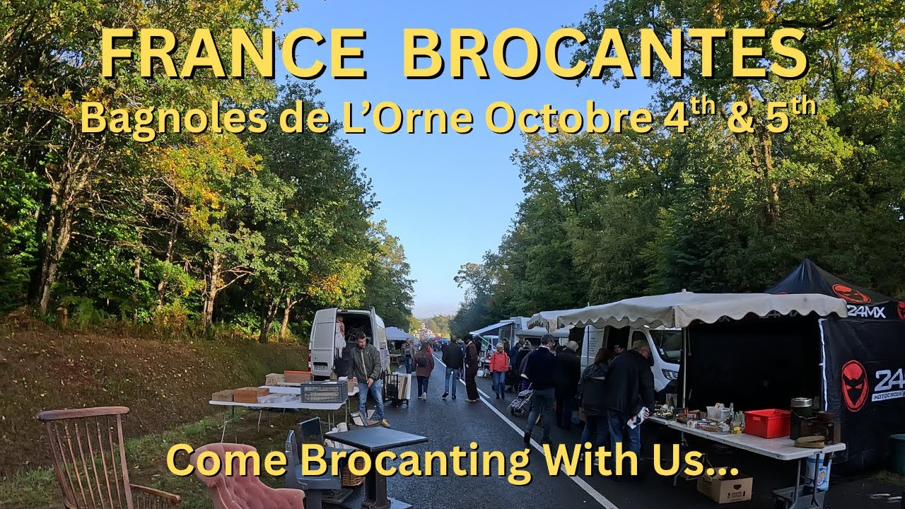 EP 65 Antiquing & Thrifting At Bagnoles de L'Orne Normandie France Day Brocante Flea Market Buying