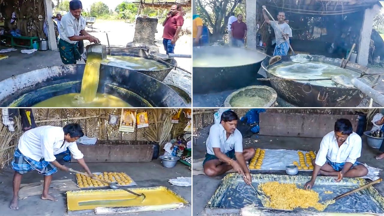 TRADITIONAL JAGGERY MAKING | MAKING OF GURR | Full Process Of Making jaggery From Sugarcane