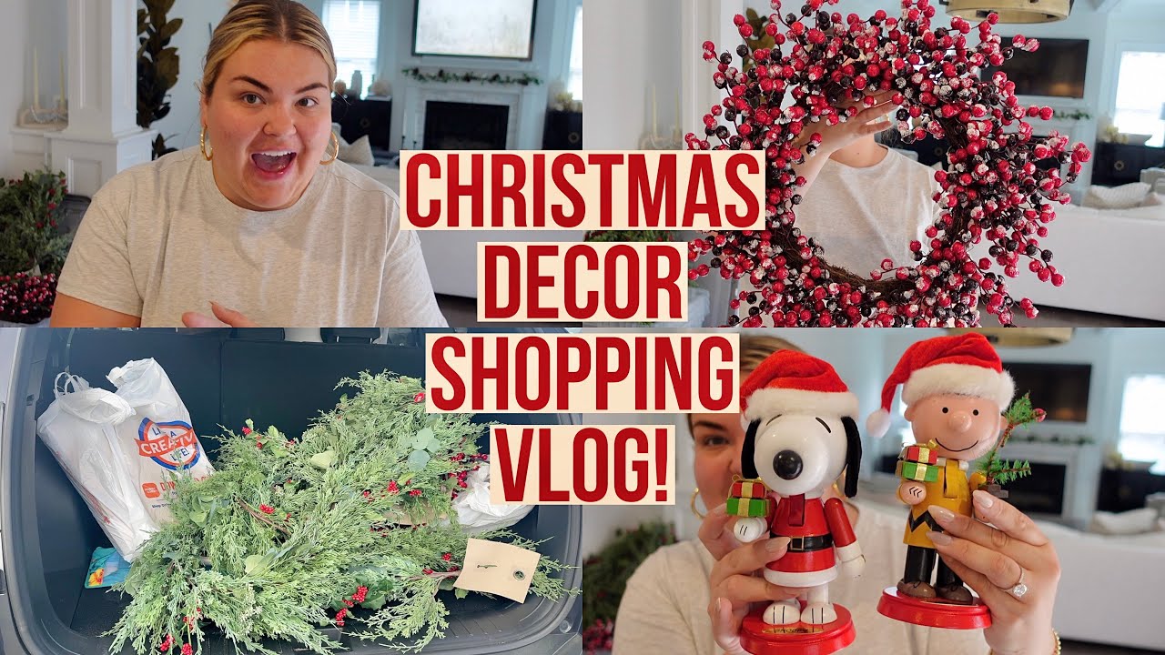 CHRISTMAS DECOR SHOPPING + HAUL AT HOBBY LOBBY | VLOG
