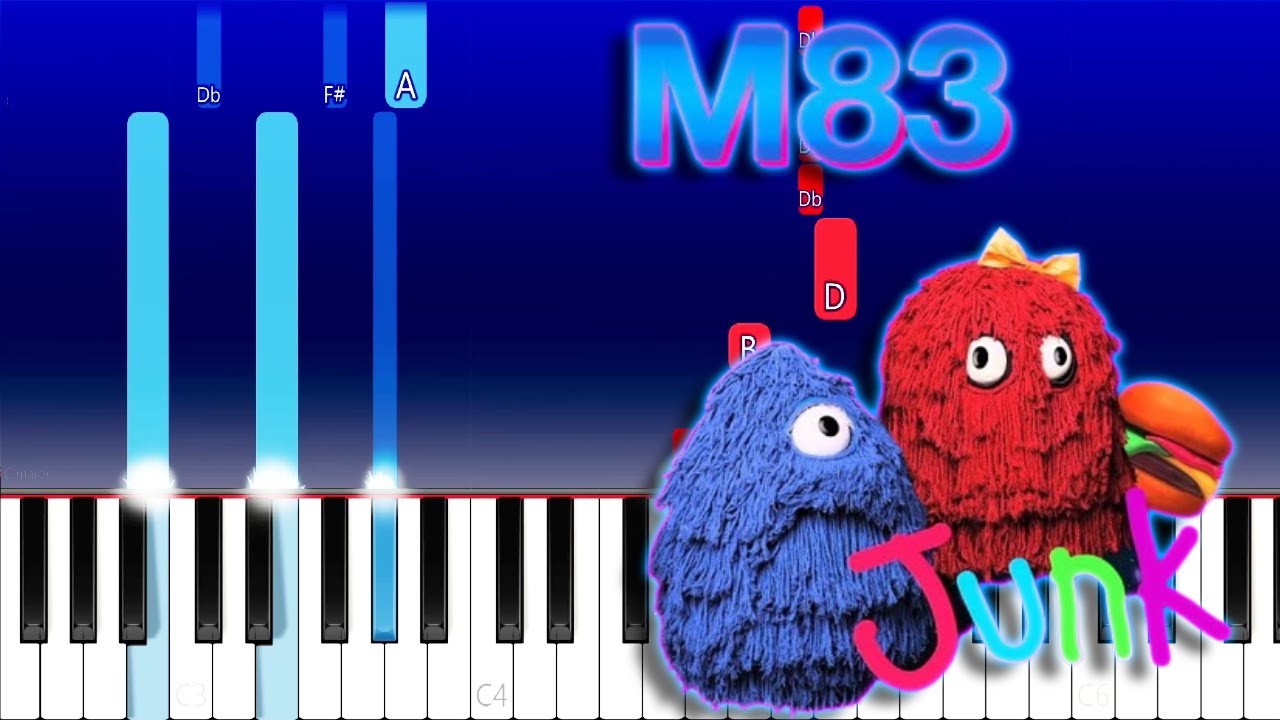 M83 - Solitude -slowed & reverbed - Tik Tok (Piano Tutorial)