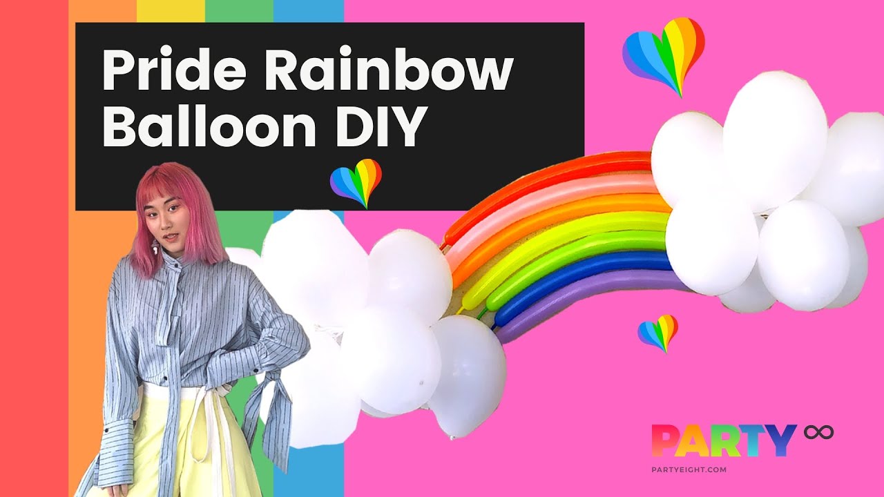 HOW TO｜Celebrate Pride at home｜Gay Pride Party Decorations｜Rainbow Balloon