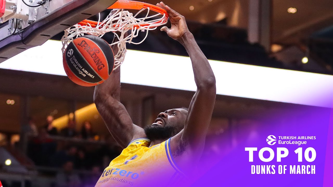 TOP 10 Insane Dunks the will blow your MIND | March | 2023-24 Turkish Airlines EuroLeague