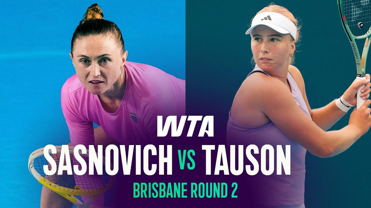 Clara Tauson vs. Aliaksandra Sasnovich | 2026 Brisbane Round 2 | WTA Match Highlights