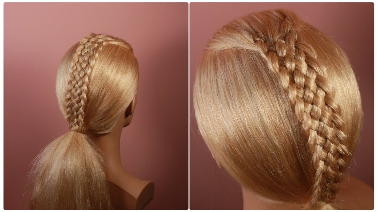 7 strand braid into ponytail 💞