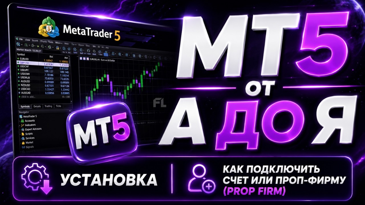 METATRADER 5 MT5 ОБУЧЕНИЕ ДЛЯ НОВИЧКОВ | ЧТО ТАКОЕ MT5 | КАК СКАЧАТЬ УСТАНОВИТЬ И ПОДКЛЮЧИТЬ СЧЕТ