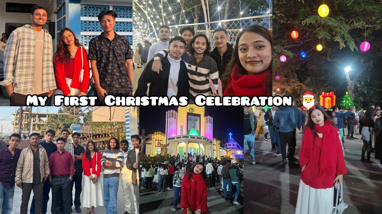 My First Christmas Celebration🎅🎁🎄|| Tezpur Assam || Special invitation💌|| New friends 🎀