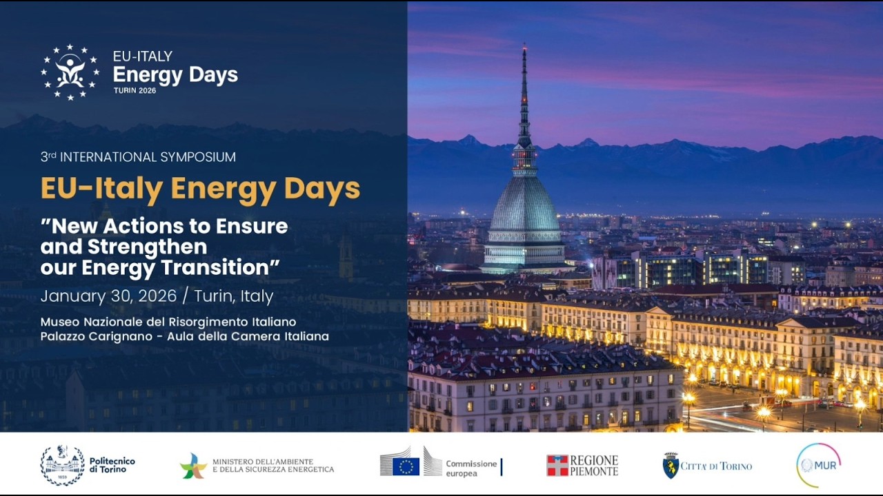 EU -Italy Energy Days 26 | New Actions to Ensure and Strenghten our Energy Transition