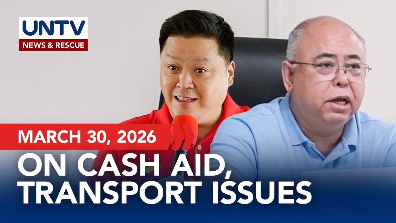DSWD and LTFRB hold press briefing on cash assistance, transportation issues I March 30, 2026