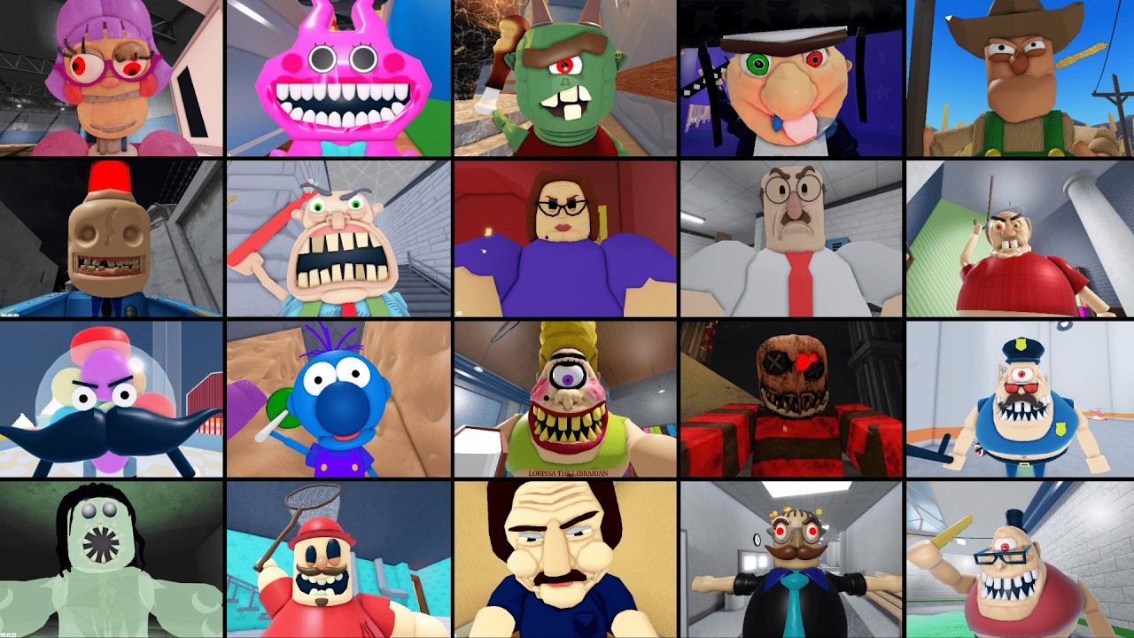 ESCAPE MISS ANI TRON'S DETENTION, SIREN COP, EVIL GRANDMA, STINKY, TEAM DENTIST, ROBLOX JUMPSCARE'S
