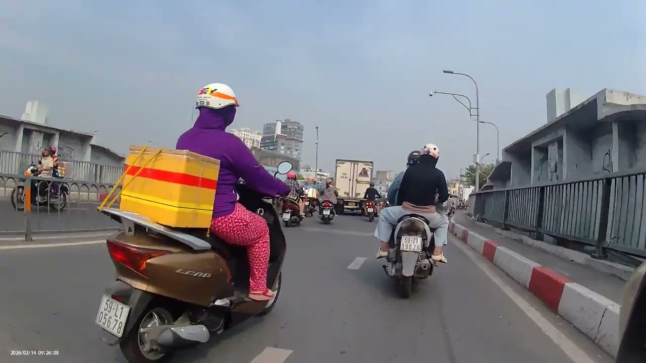 Phần 1 Sáng 26 tết âm lịch Ba cha con đi giao quanh thành phố HCM 14/02/2026