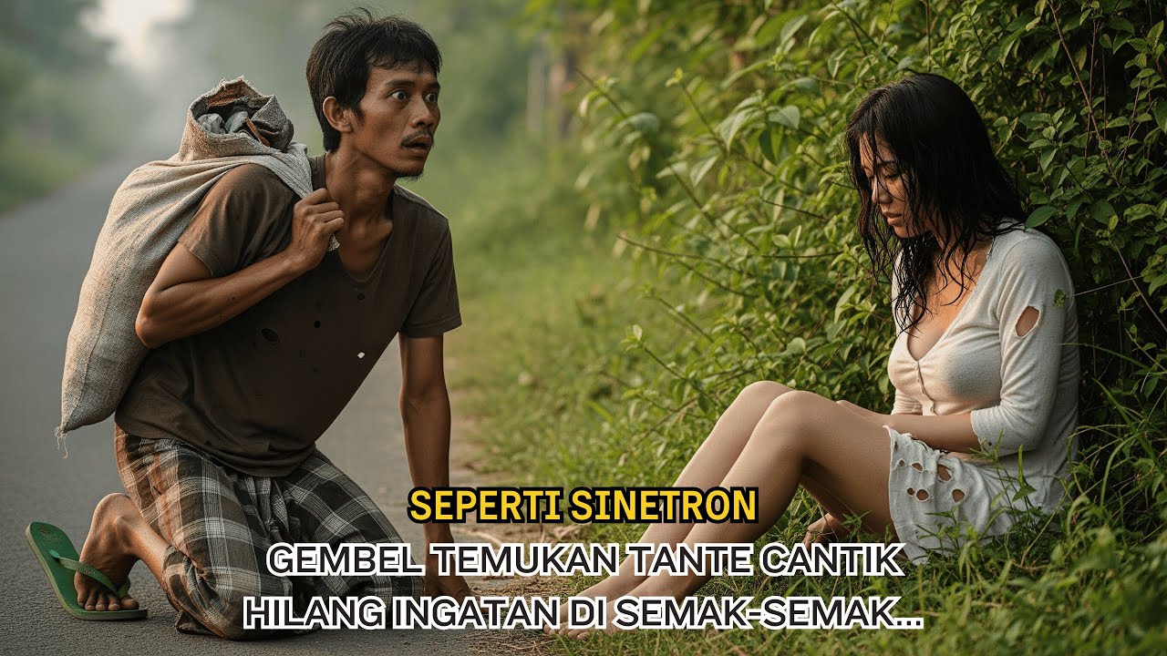 Seperti Sinetron, Gembel Temukan Tante Cantik Hilang Ingatan Duduk Di Semak Semak