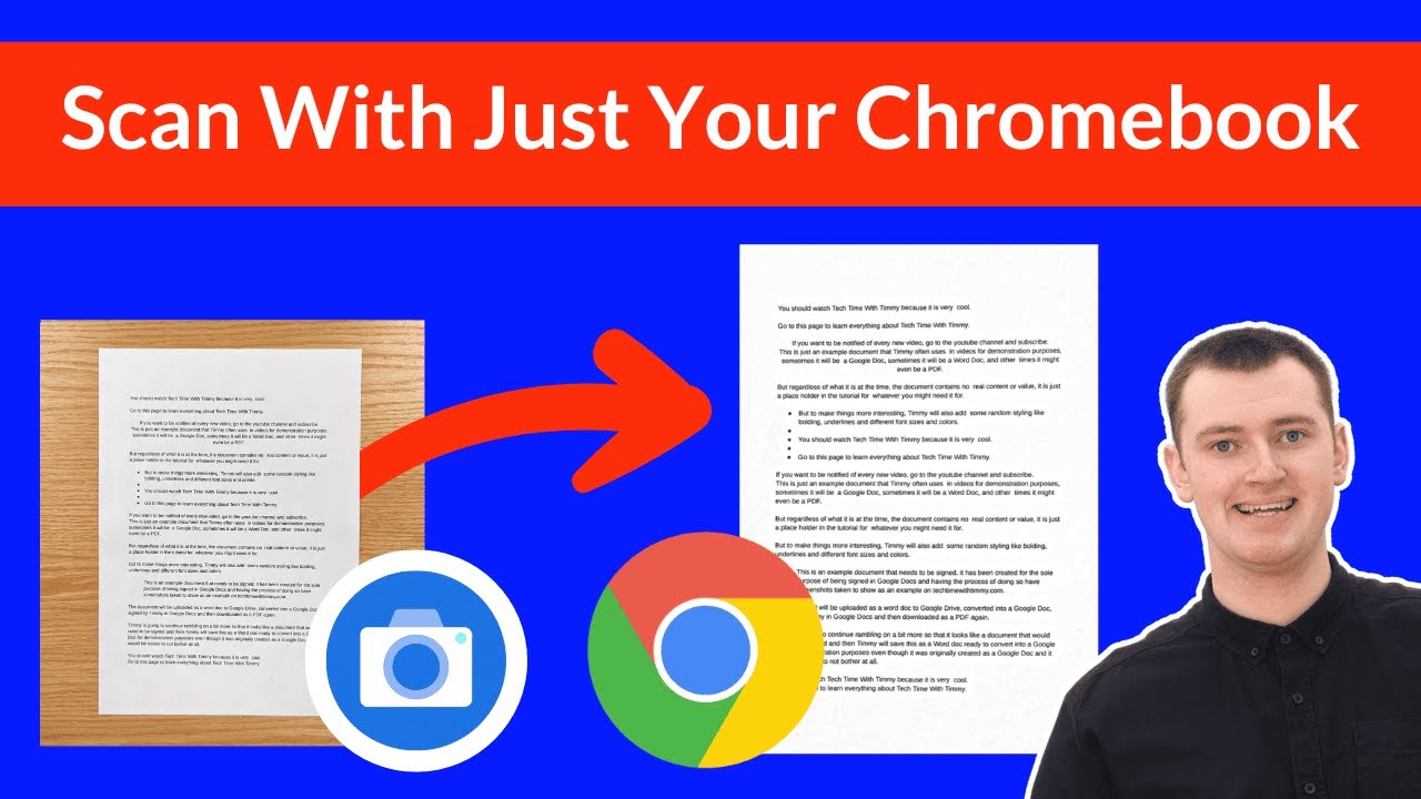 Как сканировать документы с помощью камеры Chromebook